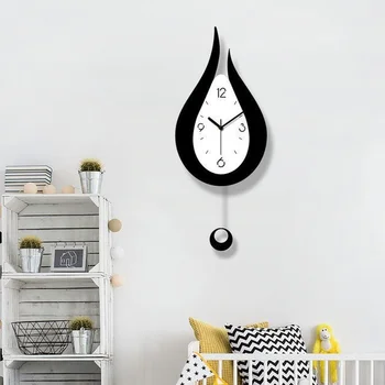 Apă Caldă Picături De Leagăn Ceas De Perete Cu Design Modern Stil Nordic Camera De Zi Ceasuri De Perete Creatoare De Moda Ceas De Perete Dormitor 0