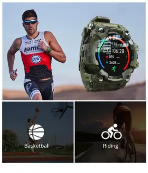 ATAC Ceas Inteligent cu Ecran Tactil Tracker de Fitness Smartwatch Heart Rate Monitor Tensiunii Arteriale Impermeabil Ceas Pentru Android Ios 3