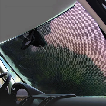 Auto Auto Retractabil Parasolar Parbriz Fata Partea Parasolar Anti-UV Protector Pliere Parasolar Foaie Auto Accesorii de Interior