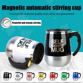 Automată Agitare Magnetică Cană Din Oțel Inoxidabil Diferență De Temperatură De Cafea Amestecarea Cana Blender Inteligent Mixer Termică Cupa