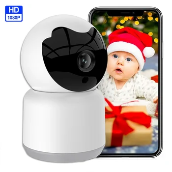 Baby Monitor 1080P Wifi Dormit pentru Copii Video Bona Monitor Viziune de Noapte Audio 2-Way Home Security Camera de Supraveghere Tuya 0