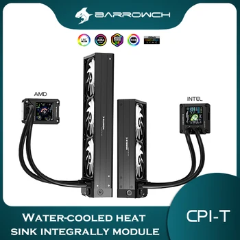 BARROW CPU AIO Kit de Răcire Pentru AMD/Intel ,240/360 Radiator+17W PWM Pompa+Ventilator+ Accesorii Combinație Integrată de Căldură Lichid IPC-T