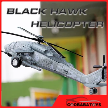 Black Hawk Elicopter Militar Metal Avion Model de turnat sub presiune Jucărie Avioane de Colectare pentru Băiatul Copii, Jucarii Copii, Hobby-uri Cadou