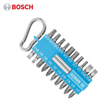 Bosch 2607002822 Bosch 21 Bucată Șurubelniță Set Albastru Cu Suport Universal,Cârlig Și Buclă,Fără Fir Screwdrive