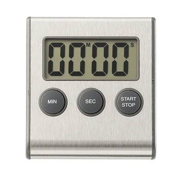 Bucătărie Timer Digital Timer Bucătărie Magnetic Countdown Timer Bucătărie cu Alarmă cu voce Tare din Oțel Inoxidabil, Timer pentru Picătură de Transport maritim