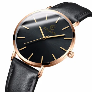 Bărbați Ceas 2021 Nou Elegant din Piele Watchband Cuarț Ceas Minimalist Încheietura Ceasuri Pentru Bărbat Fierbinte Erkek Kol Saati