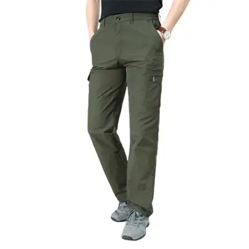 Bărbați Stil Militar Cargo Pantaloni Barbati Vara Impermeabil Respirabil de sex Masculin Pantaloni Joggers Armata Buzunare Casual Pantaloni Plus Dimensiune 4XL