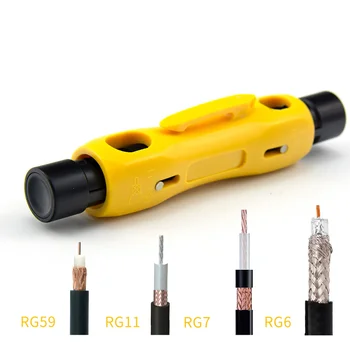Cablu Coaxial de înaltă Calitate de Sârmă Pen Cutter Stripteuză Mână de Separare Clește Instrument pentru RG59 RG11 RG7 RG6 Electrician, Instrumentul de Reparare 0