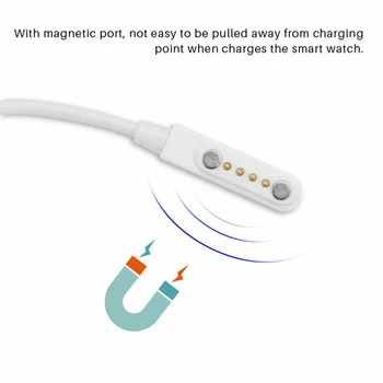 Cablu de încărcare USB 2.0 de sex Masculin la 4 Pin Magnetic Încărcător Cablu de Cablu Pentru Smart Watch GT88, GT68, KW08, KW18, KW88, KW98 1