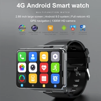 CanMixs 4G Ceas Inteligent GPS Wifi 4G 64G Smartwatch Bărbați Camere Duble Smartwatch Android 9.0 Cartela Sim de Monitorizare a ritmului Cardiac S999 1