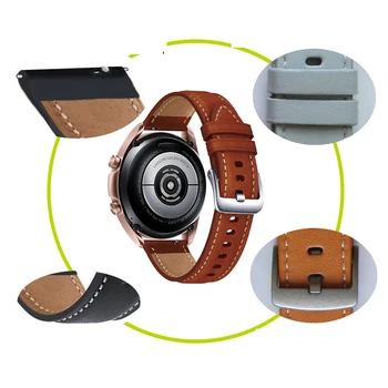 Ceas Bandă de piele Pentru Samsung Galaxy Watch 3 41mm 45mm/Watch 42mm 46mm/de Viteze S3 Frontieră Sport 20mm 22mm Bratara Înlocuiți Cureaua 1