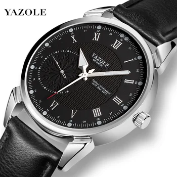 Ceasuri Barbati Moda YAZOLE Brand Ceas Quartz de Afaceri de Sport din Oțel din Piele Ceasuri Reloj Hombre Relogio Masculino Luminos