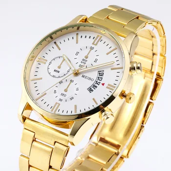 Ceasuri Mens 2022 Lux Noua Din Piele Calendar Ceasuri Elegante Pentru Bărbați Din Oțel Inoxidabil Cuarț Ceas Relogio Masculino Fierbinte De Vânzare Ceas