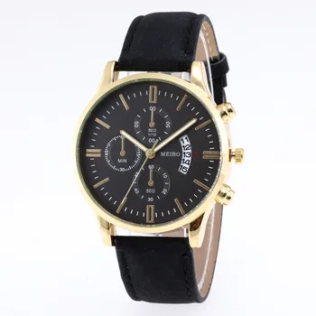 Ceasuri Mens 2022 Lux Noua Din Piele Calendar Ceasuri Elegante Pentru Bărbați Din Oțel Inoxidabil Cuarț Ceas Relogio Masculino Fierbinte De Vânzare Ceas 3