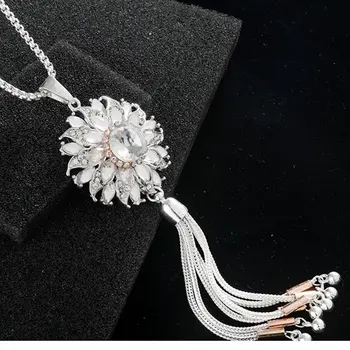 Clasic Cristal Tassel Colier Lung pentru Femei de Moda bijoux bijuterii coliere și Pandantive Cadou NOU
