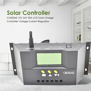 CM3024Z 12V 24V 30A Display LCD Controler de Încărcare Solară de Tensiune Regulator de Curent PWM Smart Solar Regulator de Instrumente de Masurare
