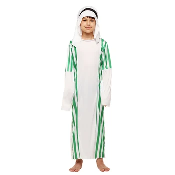 Copii Arab Arab Costum Orientul Mijlociu Costum Halat Băiat Copil Prințul Haine De Carnaval De Halloween Cosplay Copii Musulmani Costume 1