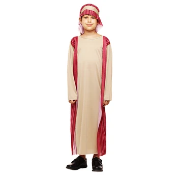 Copii Arab Arab Costum Orientul Mijlociu Costum Halat Băiat Copil Prințul Haine De Carnaval De Halloween Cosplay Copii Musulmani Costume 4