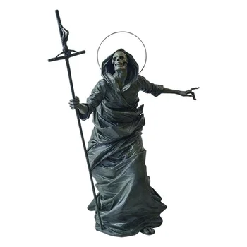 Craniul Statuie Rășină Figurina Cu Gothic Sabie Mare, Sa Ai Ornament Statuie Bara De Partid Decor Schelet Acasă Meserii Offic D4s9