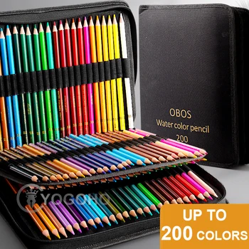 Creioane colorate 200/150/120/72/48 Ulei de creioane colorate Acuarelă, Creioane de Desen Creion Set cu Pânză de Sac Pentru Artă