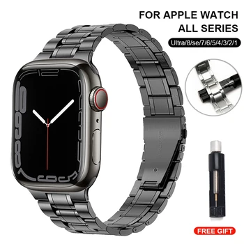 Curea de ceas Pentru Apple Watch Band din Oțel Inoxidabil Curea Pentru Apple Watch Seria 8 7 45mm 44mm Ultra 49mm 6 5 44mm 40mm 38mm