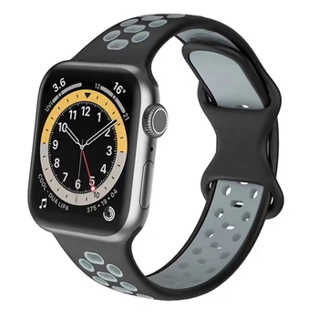 Curea din silicon pentru Apple watch band 44mm 42mm 40mm 38mm 49mm correa brățară inteligent ceas iwatch seria ultra se 6 3 7 8 45m 41mm 0