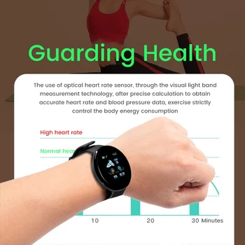 D18 Inteligent Ceas Digital Bărbați Femei Bluetooth Tracker de Fitness Brățară Sport Rata de Inima Tensiunii Arteriale pentru Android iOS Copil să privească 3