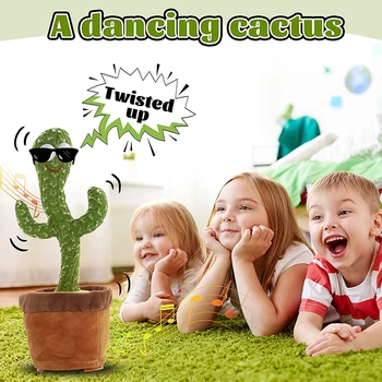 Dans Cactus Electronice Jucărie De Pluș Moale Papusa De Plus Copii Cactus Poate Dansa Și Cânta Vocal Interactiv Bled Stark Jucarii 5