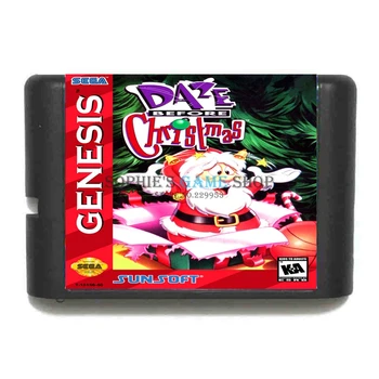 Daze Înainte de Crăciun Joc Cartuș Nou de 16 biți Carte de Joc Pentru Sega Mega Drive / Genesis Sistem