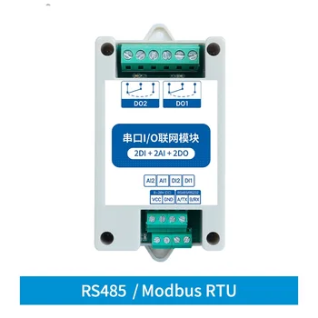De achiziție a datelor de monitorizare RS232 sau RS485 port serial 2 DI 2DO 2AI Modbus Module I/O Ethernet Control de la Distanță controler de bord