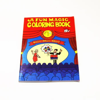 De mari Dimensiuni de Colorat Desene animate Cartea Trucuri Magice 28*21mm cel Mai bun Pentru Copii Magic Etapă Pusti Iluzie Mentalism Amuzant
