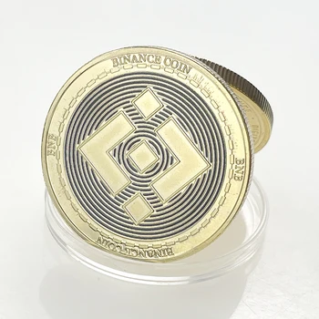 De Vânzare la cald Binance BNB Monedă Cryptocurrency Colectie de Monede de Aur BNB Bitcoin Art Monedă Comemorativă