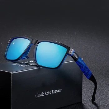 Design de Brand Polarizat ochelari de Soare Barbati Driver Nuante de sex Masculin Epocă Ochelari de Soare Pentru Femei Spuare Oglindă Vara UV400 Oculos De Sol