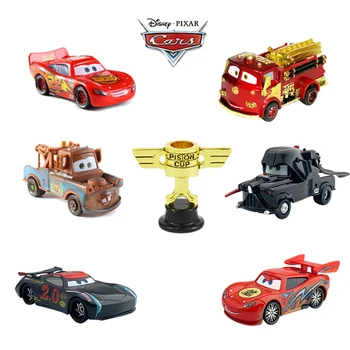 Disney Pixar Cars 2 3 Lightning McQueen, Mater Jackson Furtuna Ramirez 1:55 Turnat Vehicul Aliaj Metalic Baieti Copii Jucărie Cadou