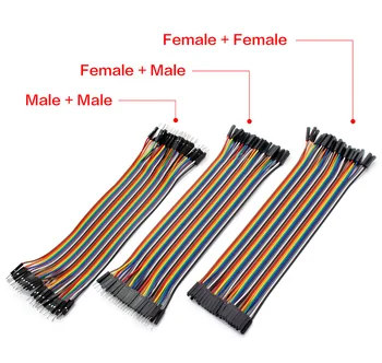 DIY Electronice de Sârmă Cablu Dupont Pentru Arduino Pentru breadboard ,10 CM de sex Masculin de sex Masculin + Feminin și Masculin și de sex Feminin la femei 20-120pcs