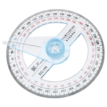 DIYWORK de Măsurare Instrumente de 360 de Grade Indicator Raportor Rigla din Plastic Pentru Birou Școală 10cm Circulară Swing Arm Angle Finder 2