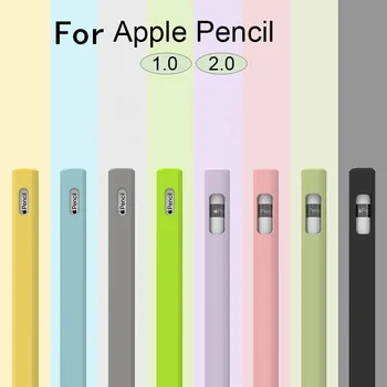 Drăguț Bomboane de Culoare Silicon Caz Creion Pentru Apple Pencil 2/1 Pentru Tableta iPad Touch Pen Stylus Desene animate triangl Capac de Protecție