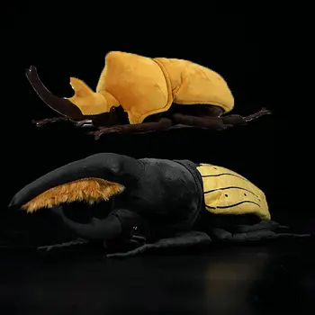 Drăguț Simulare Megasoma elephus Moi Umplute Jucărie de Pluș Beetle Animale Realiste Model Original Păpuși Copii Audlt Cadouri