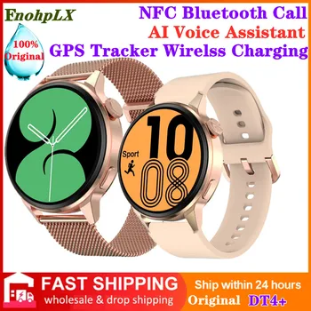 DT4+ Ceas Inteligent NFC Bluetooth Apel AI Voce Asistent Parola Tracker GPS Wirelss de Încărcare Femei Bărbați ECG Monitor Smartwatch 0