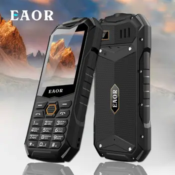 EAOR 2G Subțire Telefon Robust IP68 Impermeabil în aer liber Tastatura Telefoane 2000mAh Baterie Mare Dual SIM Telefon Caracteristică cu Orbire Lanterna