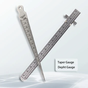 Economice 1.3 mm grosime gaura decalaj instrument de măsurare Taper Gauge + limitator de Adâncime de sudare gage