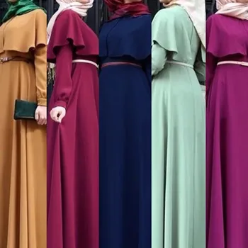 Eid Abaya Dubai Turcia Musulmană Rochie Caftan Caftan Arabi Islamici Îmbrăcăminte Pentru Femei Ramadan Rochii De Islam Halat