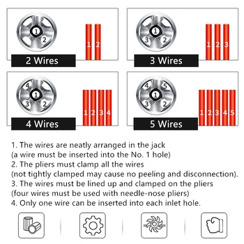 Electrician General Prin Cablu Peeling Automată De Sârmă Stripteuză Sârmă Răsucită Instrument Rapid Stripteuză Linie Răsucire Conector De Sârmă Stripteuză 4