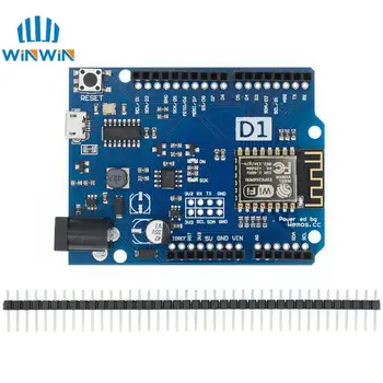 ESP-12E WeMos D1 UNO R3 CH340 CH340G WiFi Consiliul de Dezvoltare Bazat ESP8266 Scut Inteligent Electronice PCB Pentru Arduino Compatibil IDE 3