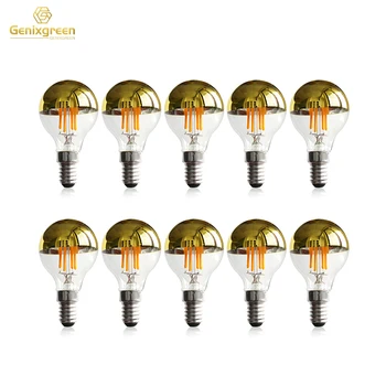 Estompat G45 Glob Bec LED 4W 2700K Aur Picura LED Filament Bec E12 E14 Alb Cald Candelabru Oglinzi Decorative Lampi