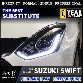 Faruri Pentru Suzuki Swift 2018-2020 Swift Cap Lampa de Ceata Lumini de Zi de Funcționare Lumina DRL H7 LED Bi Xenon Bec Accesorii Auto