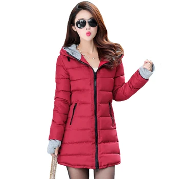 Femei jacheta de iarna 2021 înaltă calitate cald îngroșa feminin femei sacou haina lungă silm cu gluga sacouri casual pentru Femei parka coat