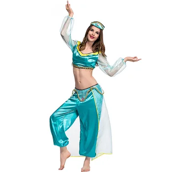 Femeile Adulte Fată Anime Aladdin Jasmine Cosplay Costum Rochie Fancy Haine
