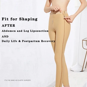 Femeile Liposuctie Articole De Îmbrăcăminte De Compresie Postpartum Picioare Lungi A Coapsei Post Intervenție Chirurgicală Pierdere În Greutate De Grad Medical Body Shaper Cu Fermoar 3