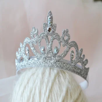 Fete Printesa Diadema De Aur De Argint De Par Clip De Ziua De Naștere Pentru Copii Bling Diamant Bijuterii Drăguț Coroana Bentițe De Păr Hoop Accesorii